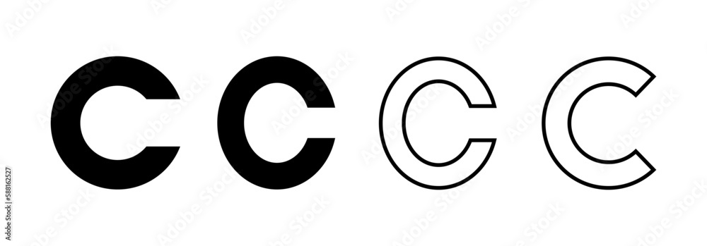 Copyright icon vector for web and mobile app. copyright sign and symbol Copyright icon vector for web and mobile app. copyright sign and symbol