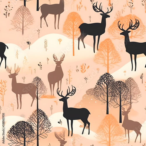 Seamless animal pattern. Tile texture. Simple seamless pattern for fabric, textile, gift wrap, and wallpaper.