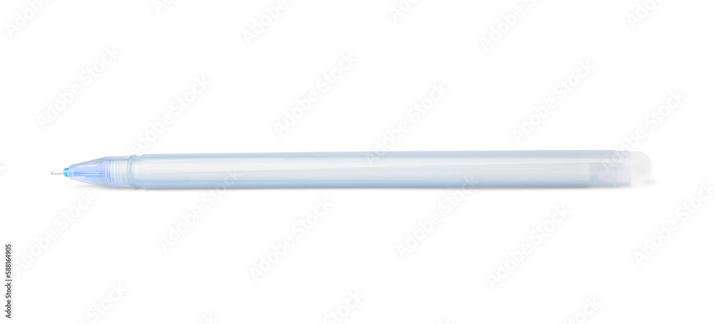 One erasable gel pen isolated on white