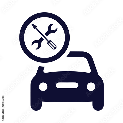wrench, screwdriver, car, auto, repair, auto car repair icon
