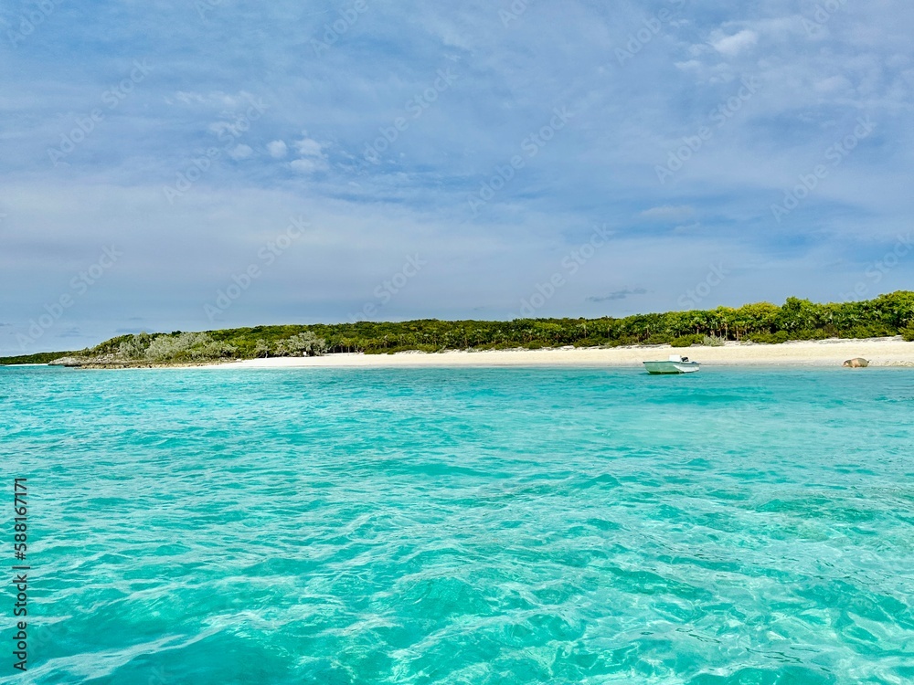Wunderschöne Aufnahme auf den Bahamas Karibik