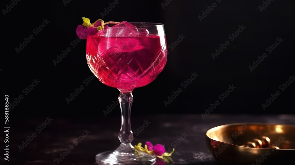 Enchanting Elixir: An Exclusive and Elegant Girly Cocktail, Generative AI Enchanting Elixir: An Exclusive and Elegant Girly Cocktail, Generative AI