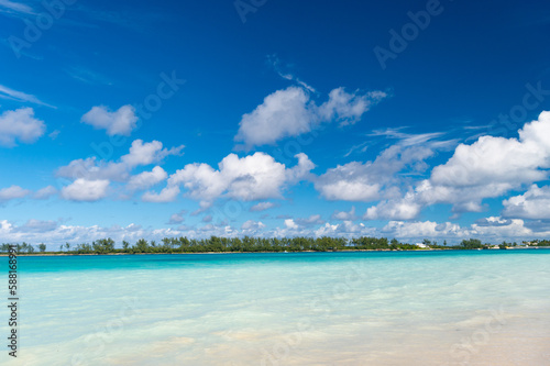 summer vacation seascape. summer vacation seascape with turquoise water.