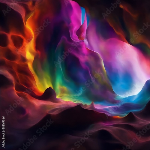 abstract background with smoke. Created using generative AI