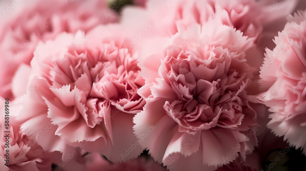 Delicate Pink Carnations