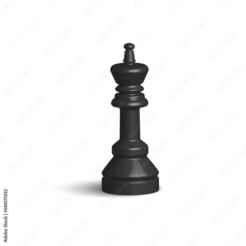 black queen 3d. Chess figure. Chess game. Vector illustration. black queen 3d. Chess figure. Chess game. Vector illustration.