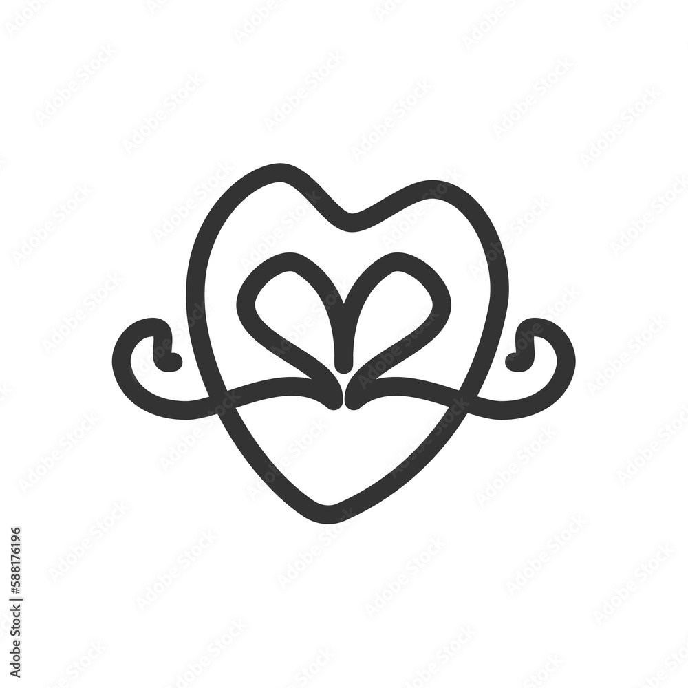 Thanks for giving us logo template. Icon Illustration Brand Identity. Isolated and flat illustration. Vector graphic Thanks for giving us logo template. Icon Illustration Brand Identity. Isolated and flat illustration. Vector graphic