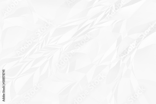 crumpled white paper background close up