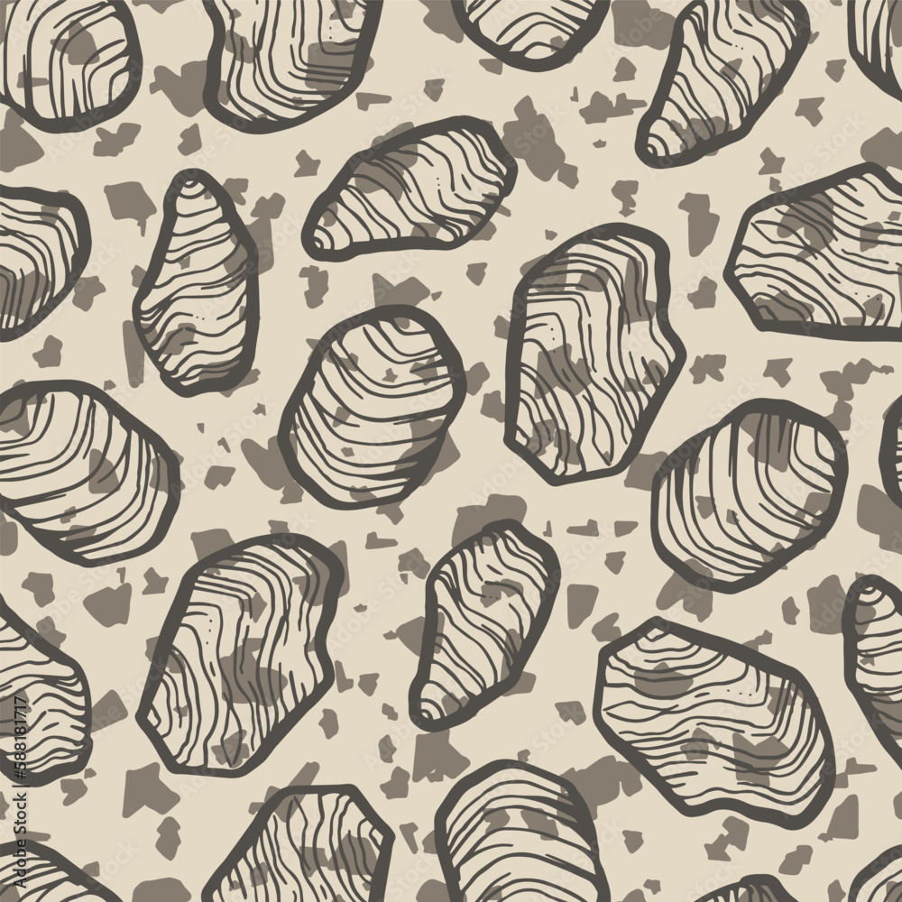 Grey and Tan Stone Seamless Vector Repeat Pattern Grey and Tan Stone Seamless Vector Repeat Pattern