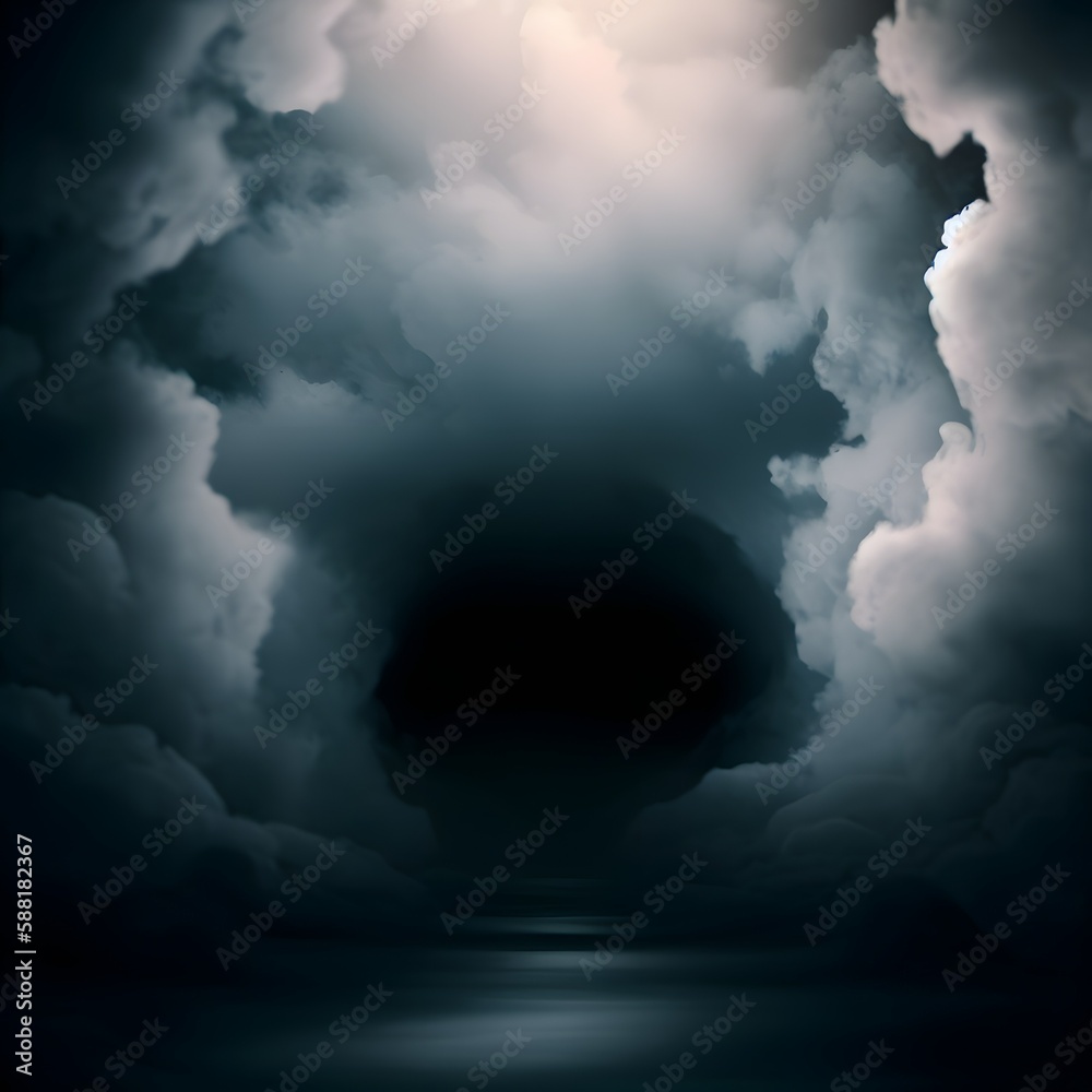 Naklejka premium A Tunnel of Clouds