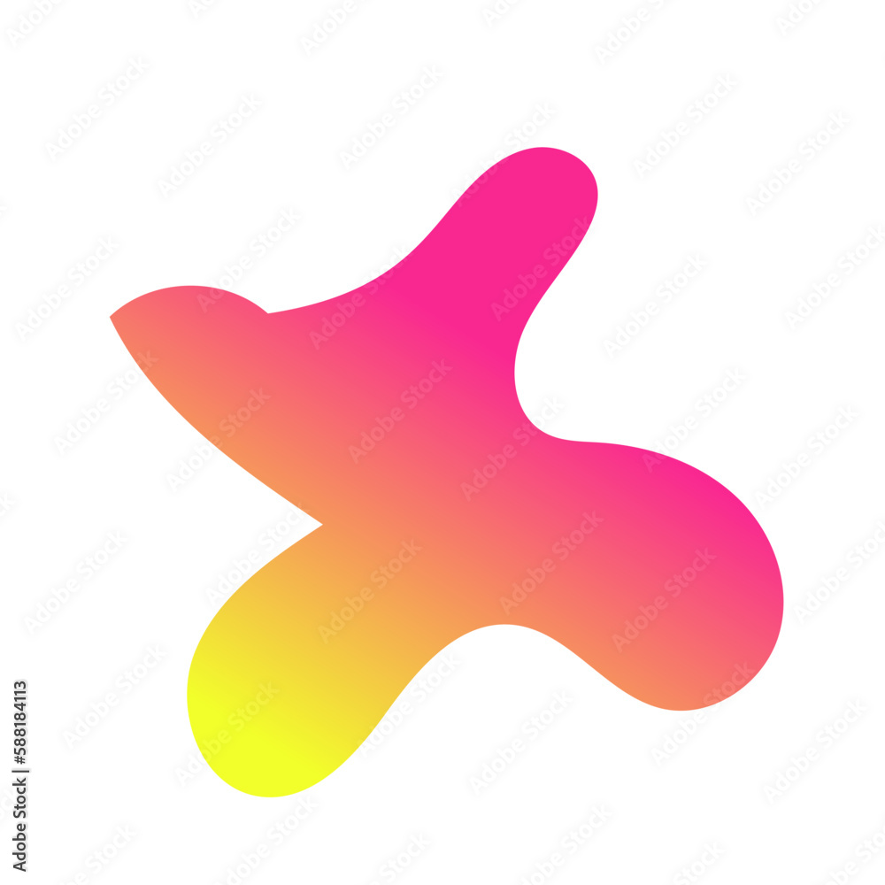 Yellow Pink Abstract Shapes Gradient Decor Yellow Pink Abstract Shapes Gradient Decor