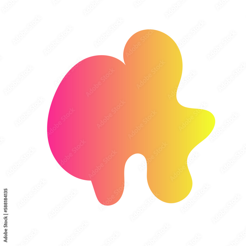 Yellow Pink Abstract Shapes Gradient Decor Yellow Pink Abstract Shapes Gradient Decor