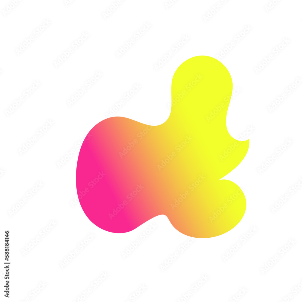 Yellow Pink Abstract Shapes Gradient Decor Yellow Pink Abstract Shapes Gradient Decor