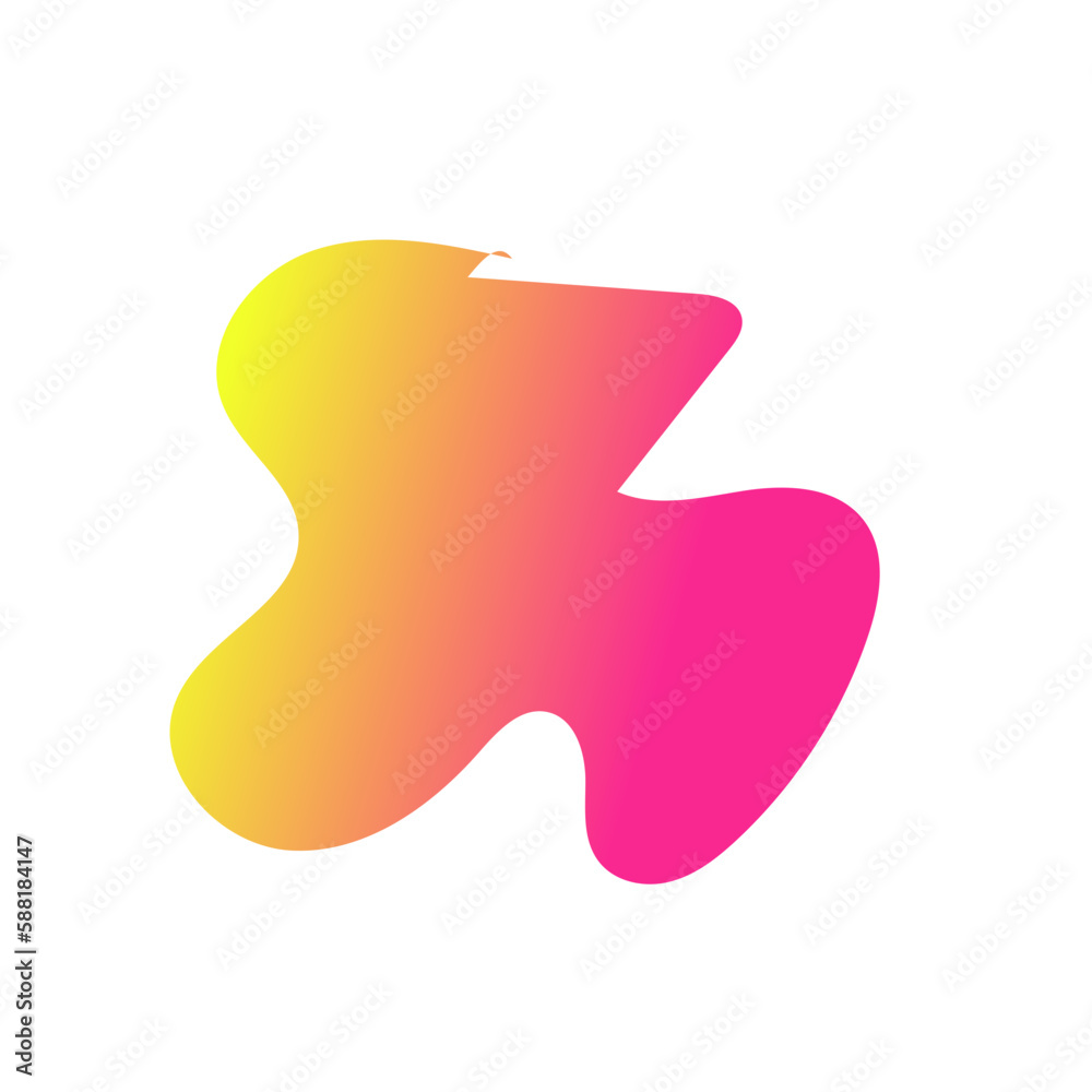 Yellow Pink Abstract Shapes Gradient Decor Yellow Pink Abstract Shapes Gradient Decor