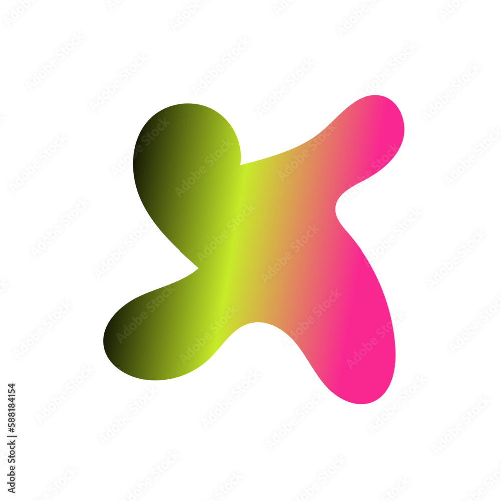 Yellow Pink Abstract Shapes Gradient Decor Yellow Pink Abstract Shapes Gradient Decor