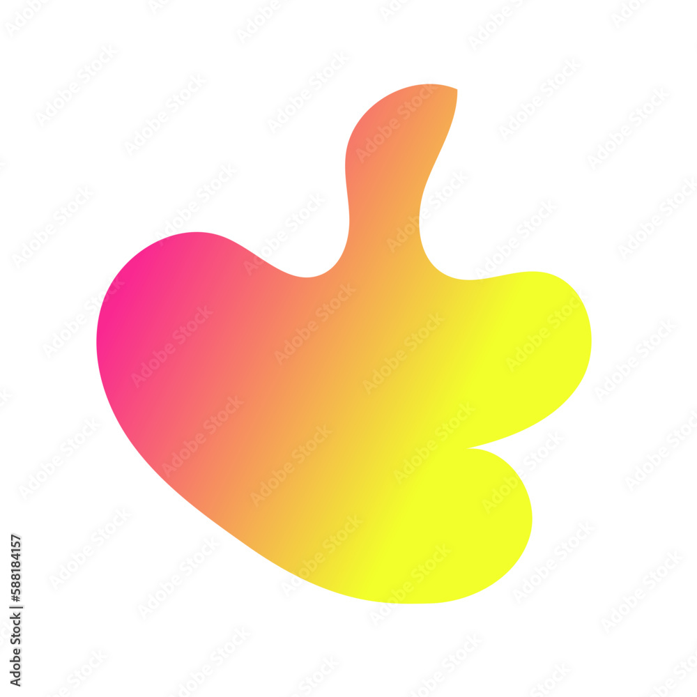 Yellow Pink Abstract Shapes Gradient Decor Yellow Pink Abstract Shapes Gradient Decor