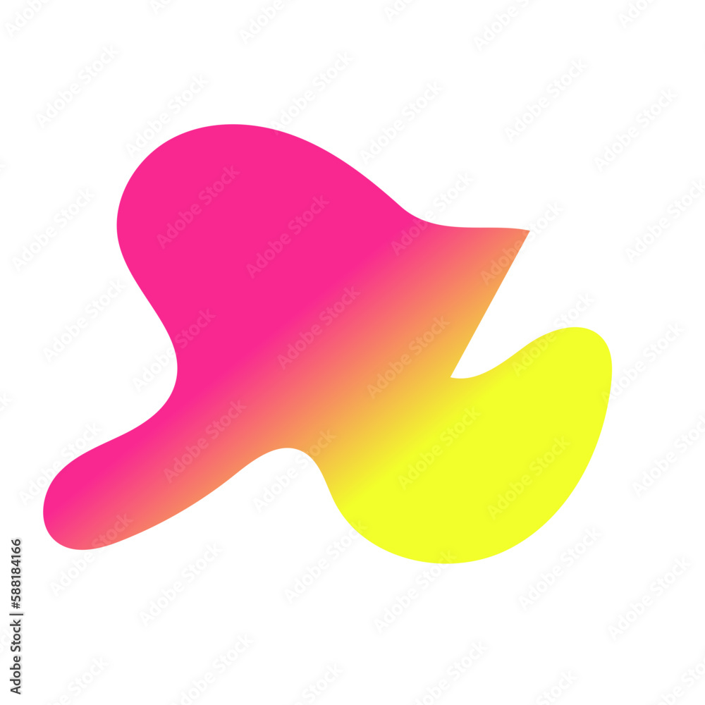 Yellow Pink Abstract Shapes Gradient Decor Yellow Pink Abstract Shapes Gradient Decor