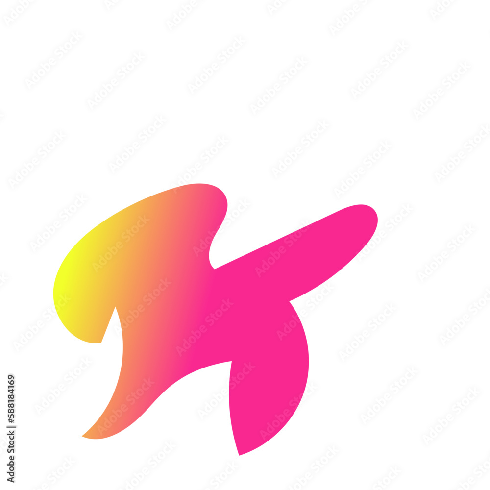 Yellow Pink Abstract Shapes Gradient Decor Yellow Pink Abstract Shapes Gradient Decor