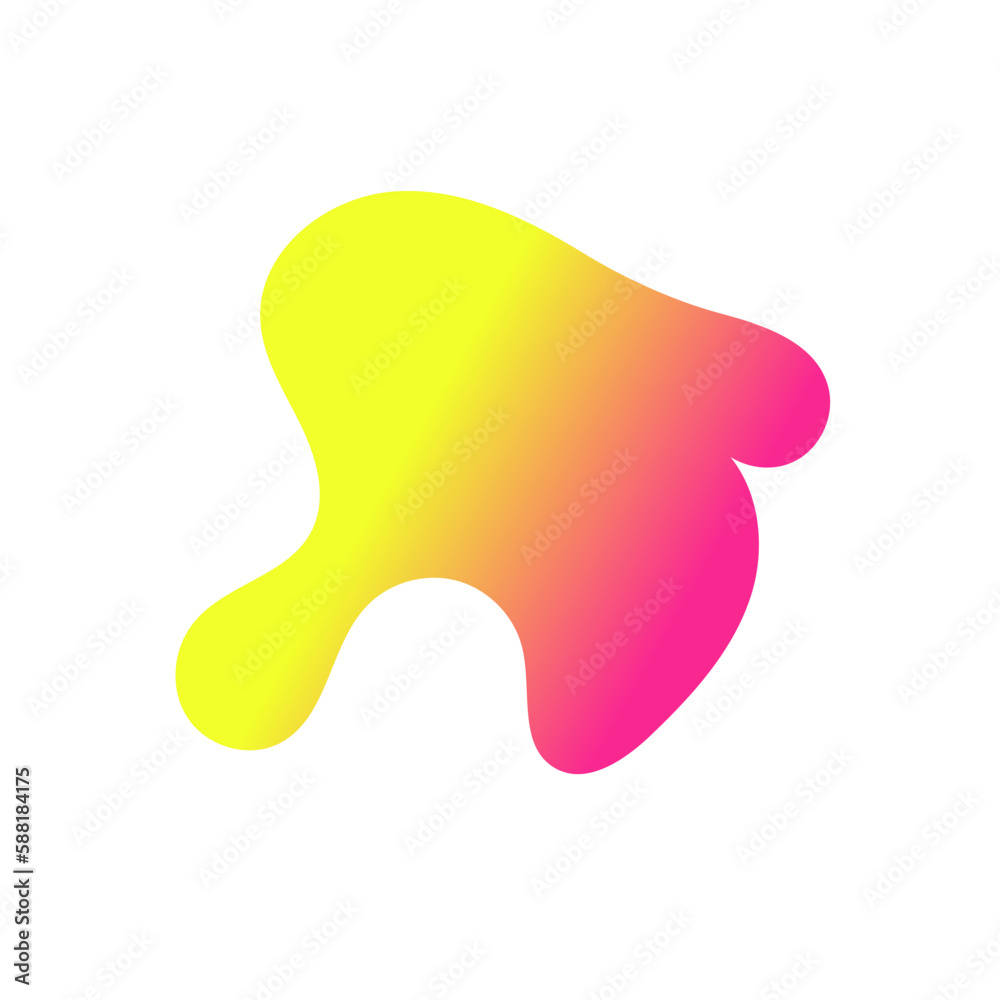 Yellow Pink Abstract Shapes Gradient Decor Yellow Pink Abstract Shapes Gradient Decor