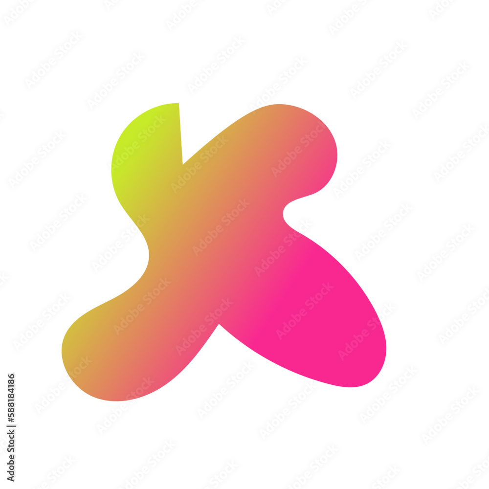 Yellow Pink Abstract Shapes Gradient Decor Yellow Pink Abstract Shapes Gradient Decor