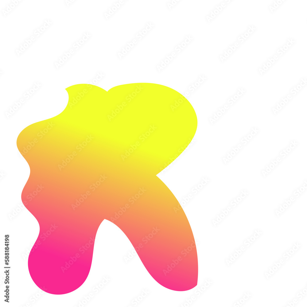 Yellow Pink Abstract Shapes Gradient Decor Yellow Pink Abstract Shapes Gradient Decor