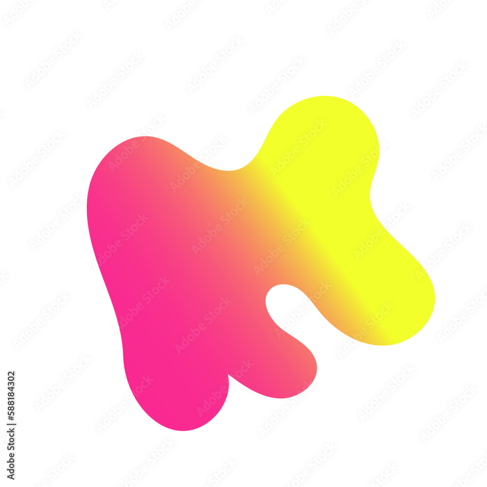 Yellow Pink Abstract Shapes Gradient Decor Yellow Pink Abstract Shapes Gradient Decor