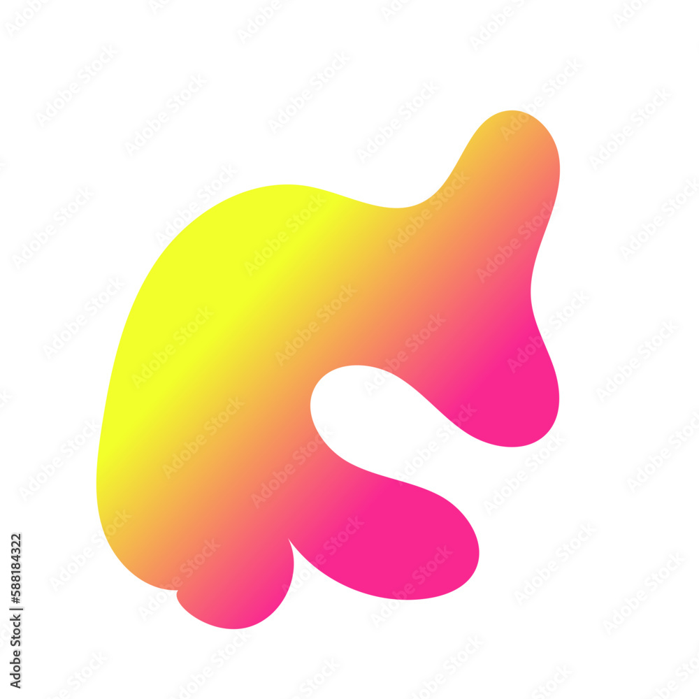 Yellow Pink Abstract Shapes Gradient Decor Yellow Pink Abstract Shapes Gradient Decor