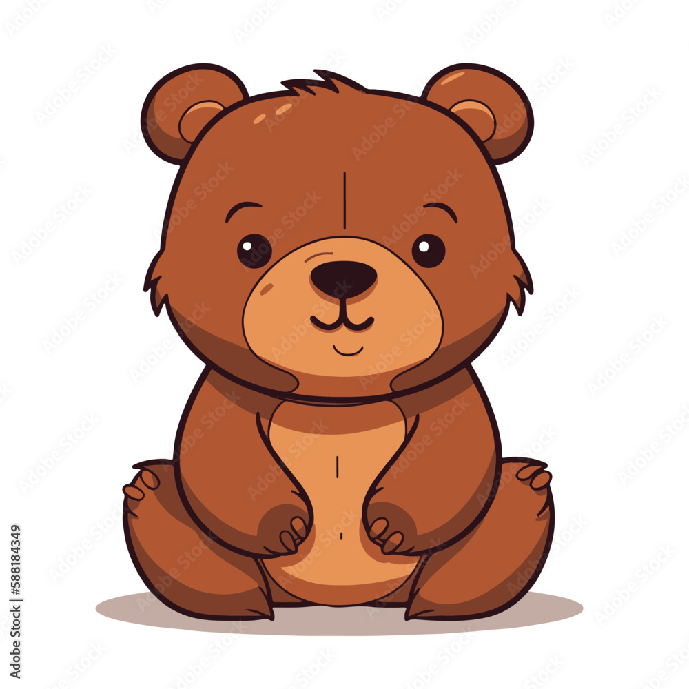 Cute cartoon teddy bear vector clip art Cute cartoon teddy bear vector clip art