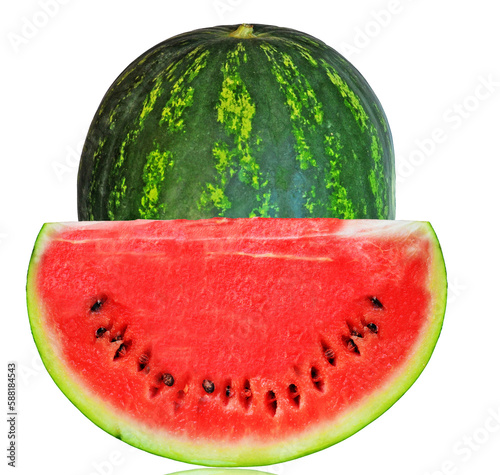 water melon watermelon fruit isolated whole slice fruit background