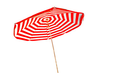 umbrella for sea and sun protection isolated for background