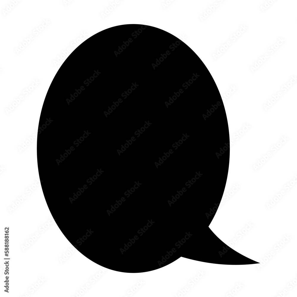 Empty comic speech bubble icon. Black speech bubble icon. Vintage design, pop art style. Vector illustration isolated on white background. Empty comic speech bubble icon. Black speech bubble icon. Vintage design, pop art style. Vector illustration isolated on white background.
