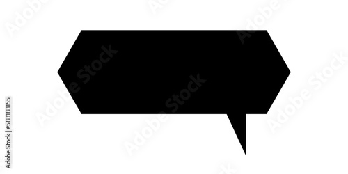 Wallpaper Mural Empty comic speech bubble icon. Black speech bubble icon. Vintage design, pop art style. Vector illustration isolated on white background. Torontodigital.ca
