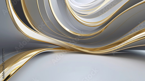 Luxury Abstract Wave Backgr...