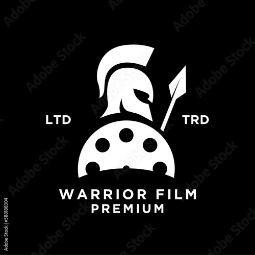 Film  warrior logo icon design template