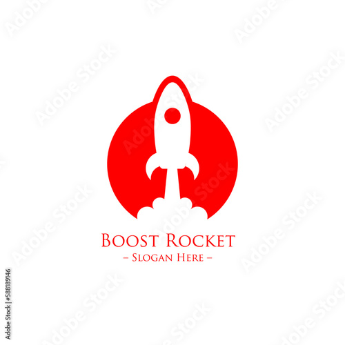 Rocket Logo vector illustration design