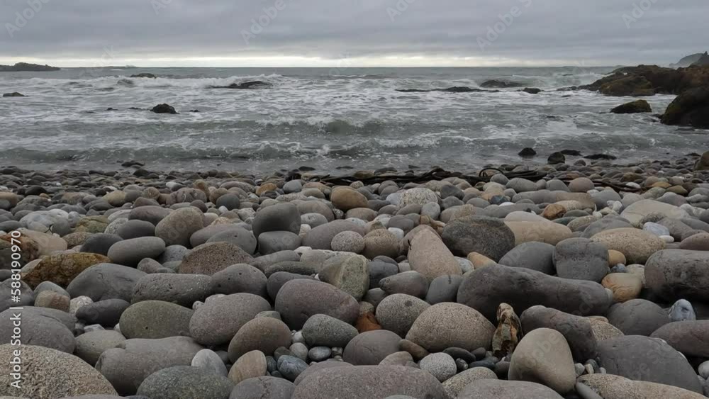 Go pro 10, 4k 30 fps, beach spot with a rock shore, next to a charcoal mine.