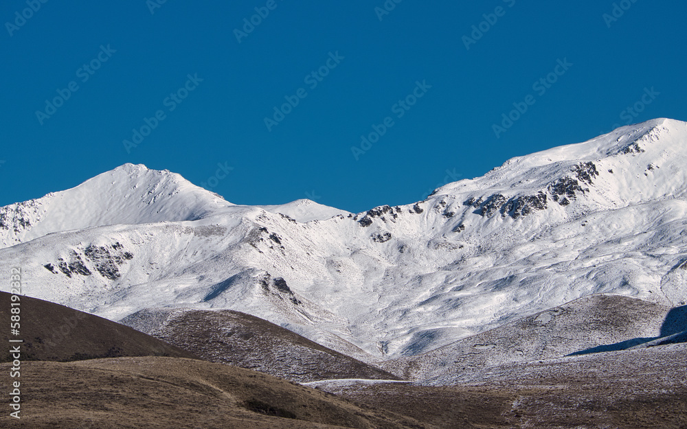 Ahuriri Valley mountains and snowscapes