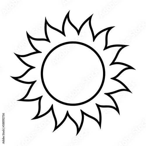 Black Sun outline.	