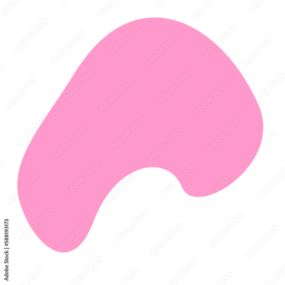 Pink Blob Aesthetic Shape