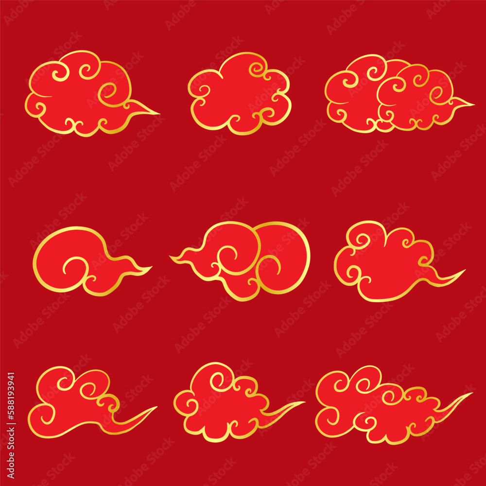 China cloud Drawing image style China cloud Drawing image style