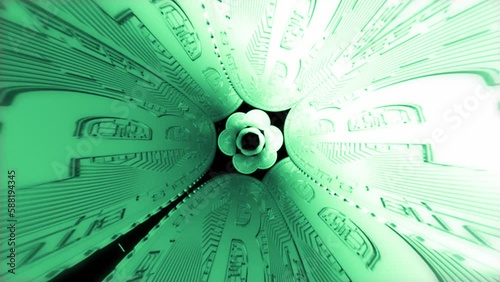 ビットコイン　タイムループトンネル　グリーン