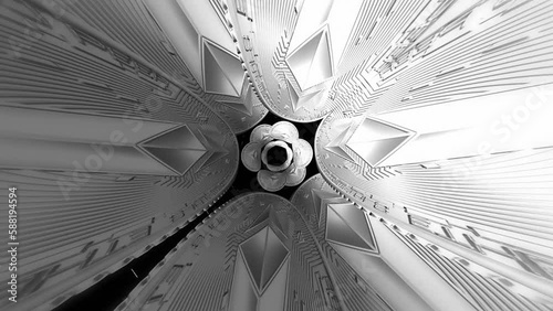 イーサコイン　タイムループトンネル　銀　シルバー