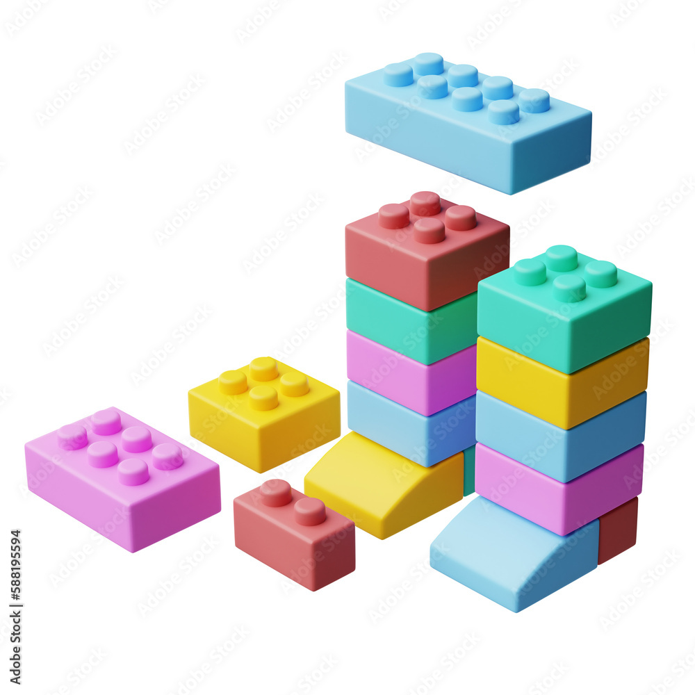 block 3d illustration block 3d illustration