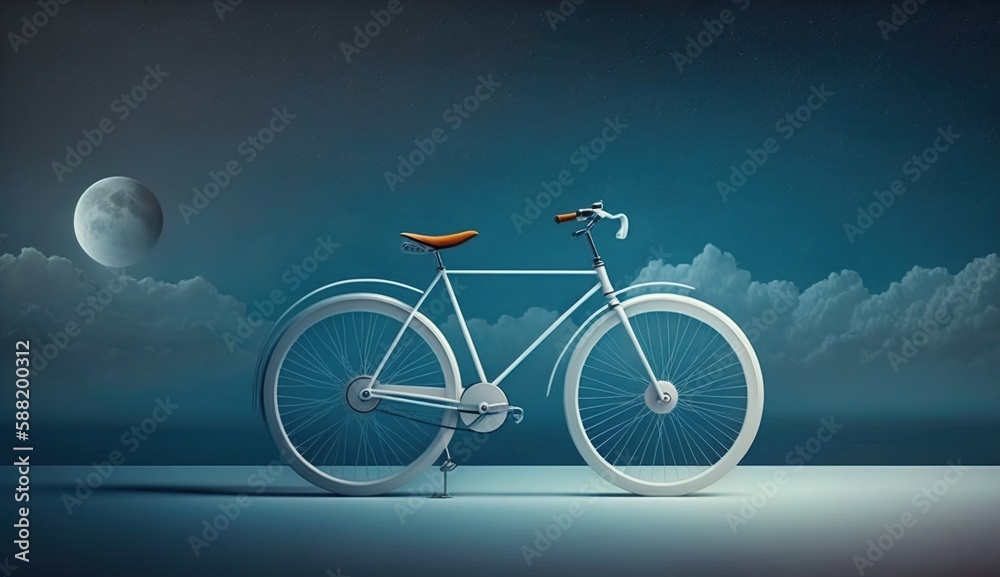 Fototapeta premium World Bicycle Day. Go Green Save Environment.