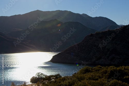 The sun beats down on Pyrramid Lake on a particularly hot November day, with temperatures rising into the 90s