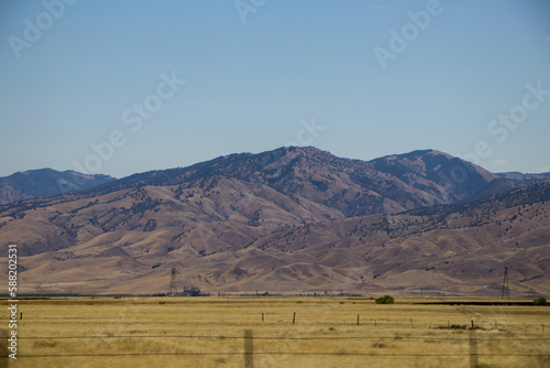 Arriving in the San Joaquin Valley after passing through the Tehachapi Mountains north of Los Angeles photo