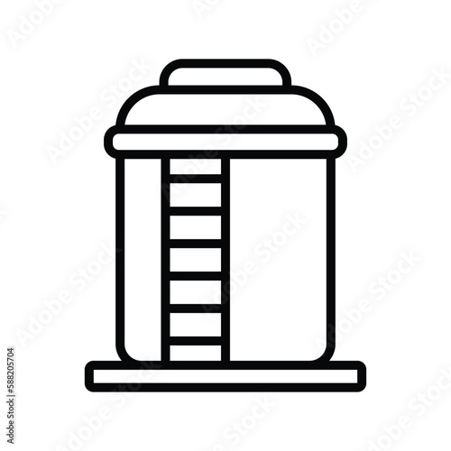 water tank icon vector design template in white background