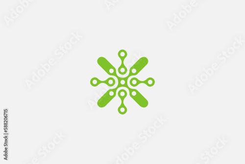 Illustration vector graphic of technology, science geometric. Good for logo