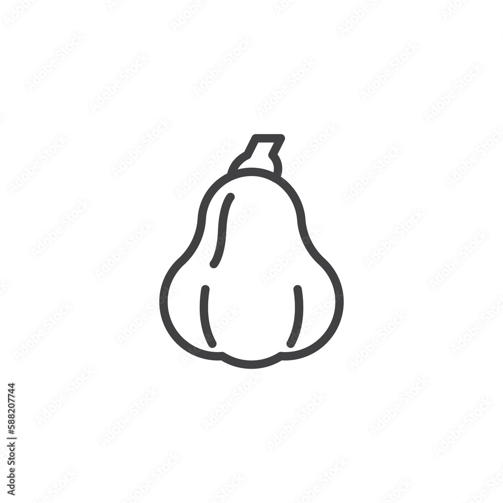 Pumpkin vegetable line icon Pumpkin vegetable line icon