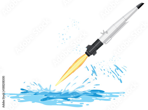 Hypersonic missile launch from water